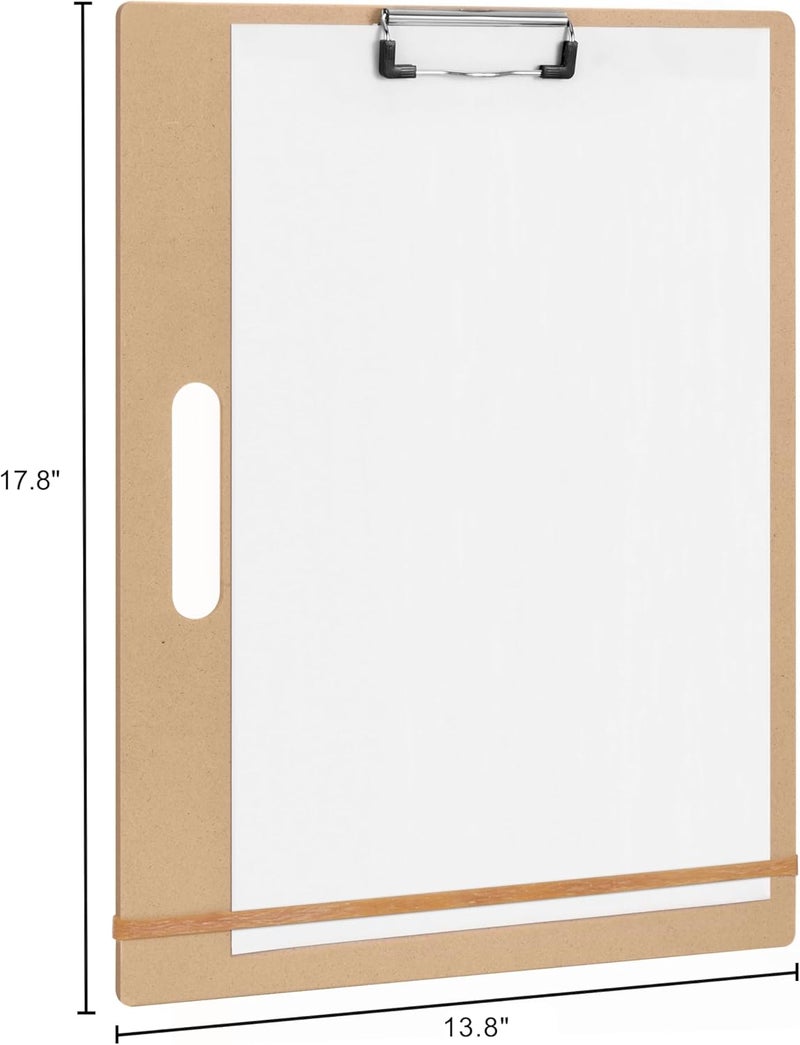 TX liteart Drawing Board - 14" x 17.8" Sketch Board with Handle for Drafting Art - Portable Clipboard for Class or Studio Fit in Artists Tote - Image 2